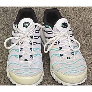 NikeAirMax Plus TN White & Turquoise Mens Sneakers Size 10
